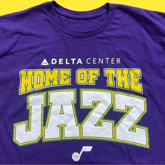 Mens purple Utah Jazz nba t shirt - Picture 2 of 5